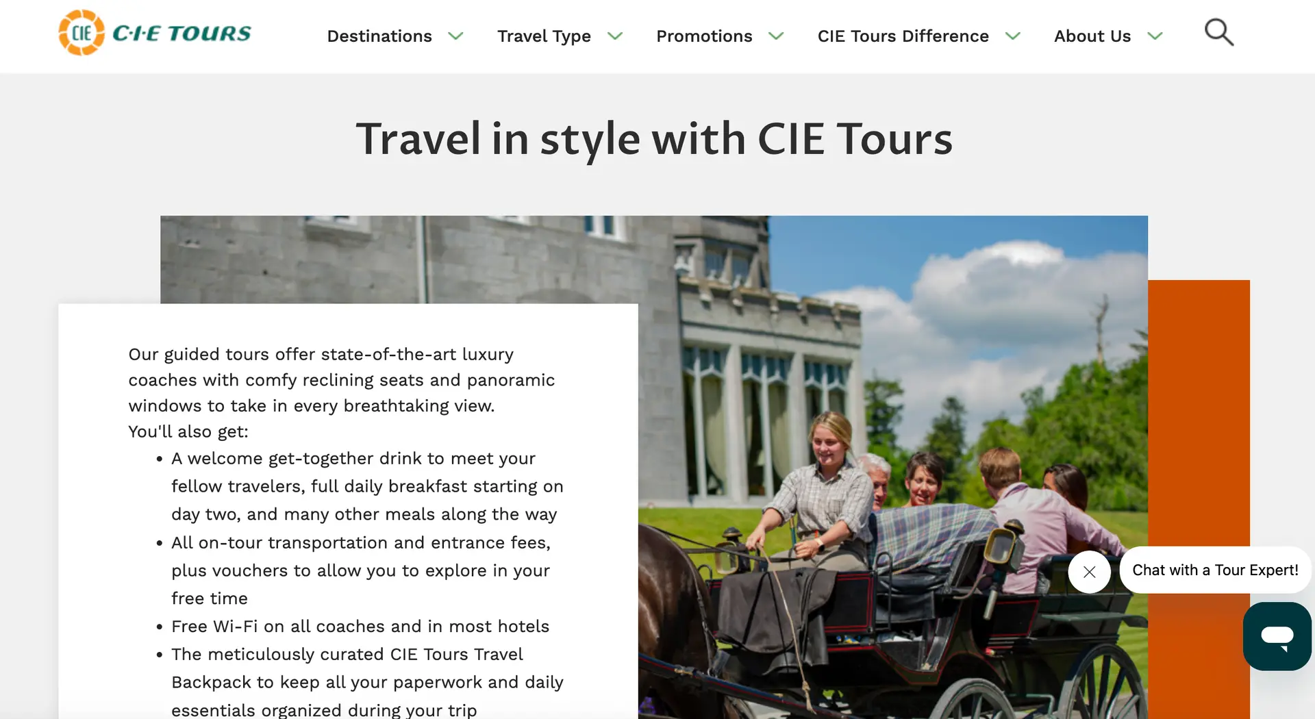 CIE Tours Bus